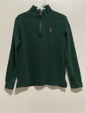 Polo by Ralph Lauren Dark Green Half-Zip Long Sleeve Top